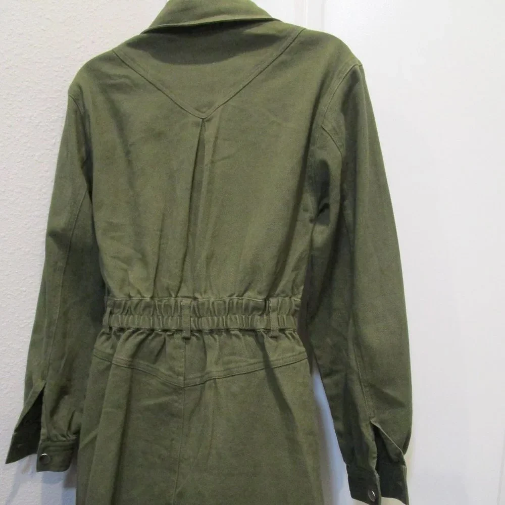 Steve Madden Olive Green Long-Sleeve Mini Dress - Picture 7 of 7